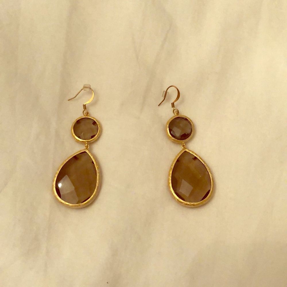 Gold colored earrings